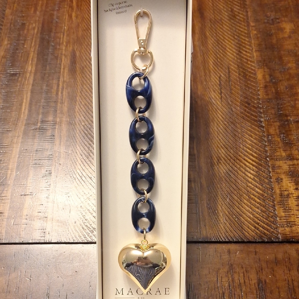Macrae Dangling Heart Bag Charm